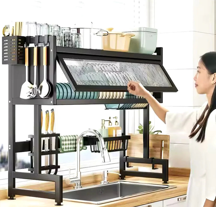 ¡Despídete del Desorden! El Escurridor Premium con Gabinete que Maximiza tu Espacio ✨ (¡Pagas al Recibir!)